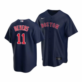 Boston Red Sox #11 Rafael Devers Navy Stitched Baseball Jersey