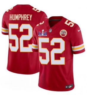 Kansas City Chiefs #52 Creed Humphrey Red 2024 F.U.S.E. Super Bowl LVIII Patch