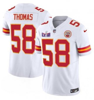 Kansas City Chiefs #58 Derrick Thomas White 2024 F.U.S.E. Super Bowl LVIII Patch