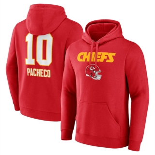 Kansas City Chiefs #10 Isiah Pacheco Red Wordmark Player Name & Number Pullover