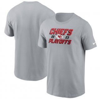 Kansas City Chiefs Gray 2023 Playoffs Iconic T-Shirt