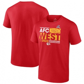 Kansas City Chiefs Red 2023 AFC West Division Champions Big & Tall T-Shirt