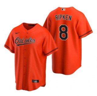 Baltimore Orioles #8 Cal Ripken Jr. Orange Cool Base Stitched MLB Jersey