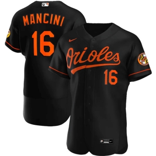 Baltimore Orioles #16 Trey Mancini Black Flex Base Stitched MLB Jersey