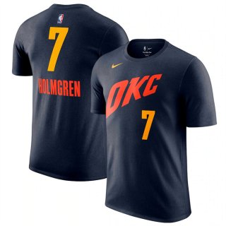 Oklahoma City Thunder #7 Chet Holmgren 2023-24 City Edition Name Number T-Shirt