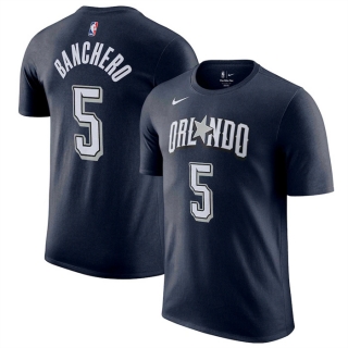 Orlando Magic #5 Paolo Banchero Navy 2023-24 City Edition Name & Number T-Shirt