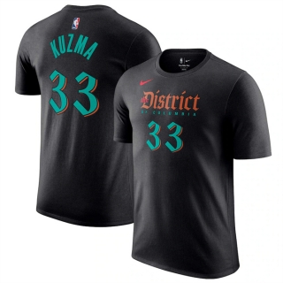 Washington Wizards #33 Kyle Kuzma Black 2023-24 City Edition Name & Number T-Shirt