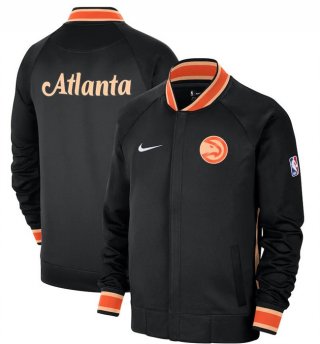 Atlanta Hawks Black 2022-23 City Edition Full-Zip Jacket