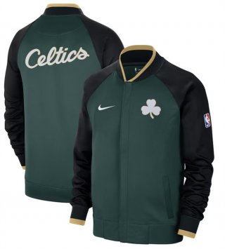 Boston Celtics Green Black 2022- 23 City Edition Full-Zip Jacket