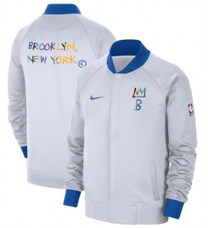 Brooklyn Nets White 2022-23 City Edition Full-Zip Jacket
