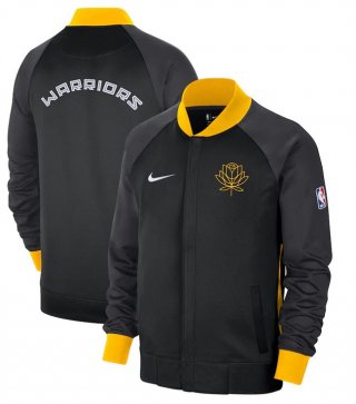 Golden State Warriors Black 2022-23 City Edition Full-Zip Jacket
