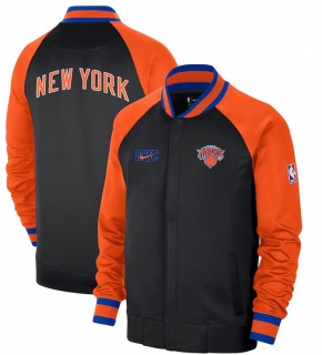 New York Knicks Black Orange 2022- 23 City Edition Full-Zip Jacket