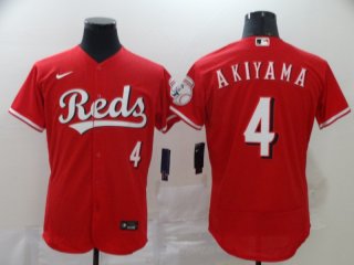 Cincinnati Reds #4 Shogo Akiyama Red Flex Base Stitched MLB Jersey
