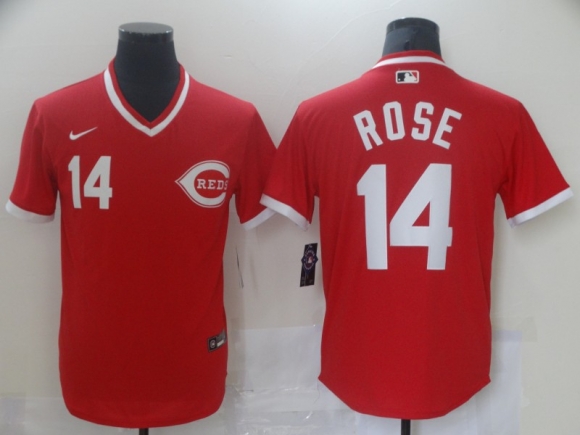 Cincinnati Reds #14 Pete Rose Red Cool Base Stitched MLB Jersey