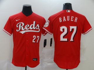 Cincinnati Reds #27 Trevor Bauer Reds Flex Base Stitched MLB Jersey