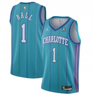 Charlotte Hornets #1 LaMelo Ball Blue Stitched Basketball Jersey