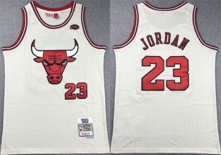 Chicago Bulls #23 Michael Jordan White Stitched Basketball Jersey