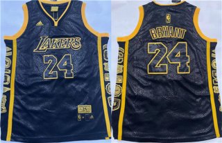 Los Angeles Lakers #24 Kobe Bryant Black Stitched Basketball Jersey