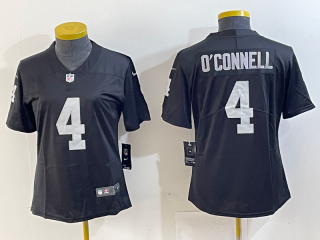 women Las Vegas Raiders #4 Aidan O'Connell black vapor jersey
