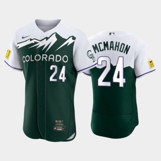 Colorado Rockies #24 Ryan McMahon 2022 Green City Connect Flex Base Stitched