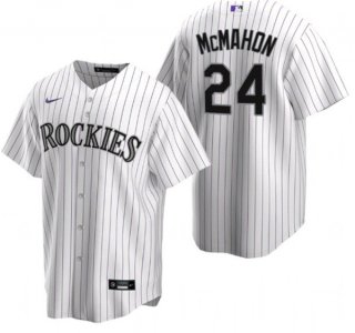 Colorado Rockies #24 Ryan McMahon White Stitched Baseball Jersey