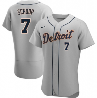 Detroit Tigers #7 Jonathan Schoop Gray Flex Base Stitched Jersey