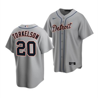 Detroit Tigers #20 Spencer Torkelson Grey Cool Base Stitched Jersey