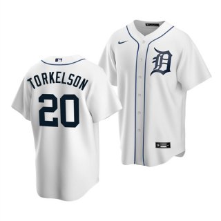 Detroit Tigers #20 Spencer Torkelson White Cool Base Stitched Jersey