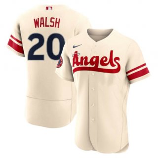 Los Angeles Angels #20 Jared Walsh 2022 Cream City Connect Flex Base Stitched