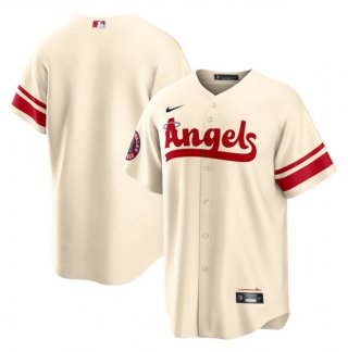 Los Angeles Angels Blank 2022 Cream City Connect Cool Base Stitched Jersey