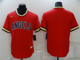 Los Angeles Angels Blank Red Cool Base Stitched Jersey
