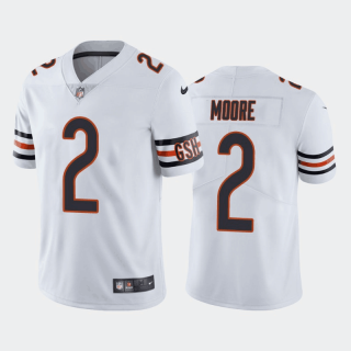 Men's Chicago Bears #2 D.J. Moore White Vapor Untouchable Stitched Football Jersey