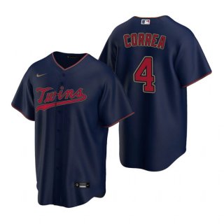 Minnesota Twins #4 Carlos Correa Navy Cool Base Stitched Jersey