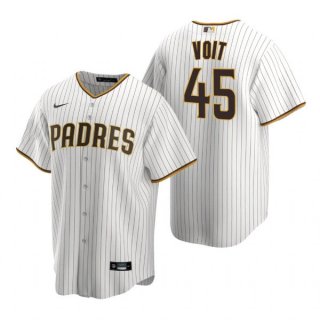 San Diego Padres #45 Luke Voit White Cool Base Stitched Jersey