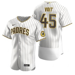San Diego Padres #45 Luke Voit White Flex Base Stitched Baseball Jersey