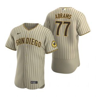 San Diego Padres #77 C.J. Abrams Tan Flex Base Stitched Baseball Jersey