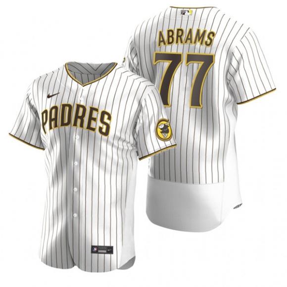 San Diego Padres #77 C.J. Abrams White Flex Base Stitched Baseball Jersey