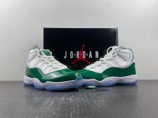 Jordan 11 green shoes