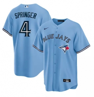 Toronto Blue Jays #4 George Springer Light Blue Cool Base Stitched Jersey