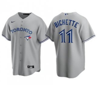 Toronto Blue Jays #11 Bo Bichette Gray Cool Base Stitched MLB Jersey