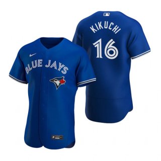 Toronto Blue Jays #16 Yusei Kikuchi Royal Flex Base Stitched Baseball Jersey