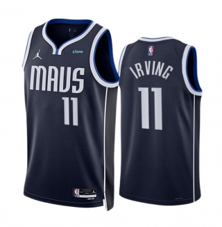 Dallas Mavericks #11 Kyrie Irving Navy Statement Edition Stitched Basketball Jersey