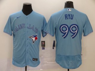 Toronto Blue Jays #99 Hyun-Jin Ryu Blue Flex Base Stitched MLB Jersey
