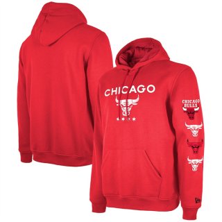 Chicago Bulls Red 2023-24 City Edition Pullover Hoodie