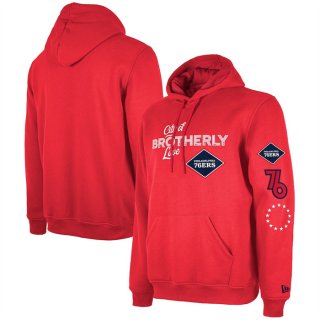 Philadelphia 76ers Red 2023-24 City Edition Pullover Hoodie