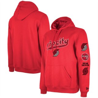 Portland Trail Blazers Red 2023-24 City Edition Pullover Hoodie