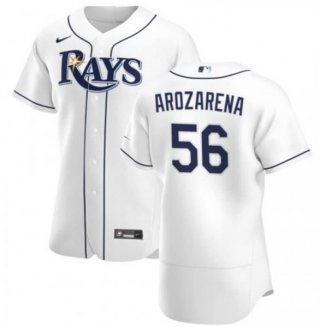 Tampa Bay Rays #56 Randy Arozarena White Flex Base Stitched Jersey