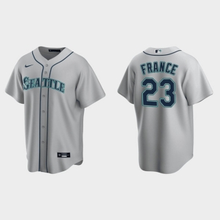 Seattle Mariners #23 Ty France Gray Cool Base Stitched Jersey