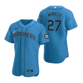 Seattle Mariners #27 Jesse Winker Royal Flex Base Stitched Jersey