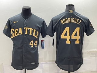 Seattle Mariners #44 Julio Rodríguez 2022 All-Star Charcoal Flex Base Stitched